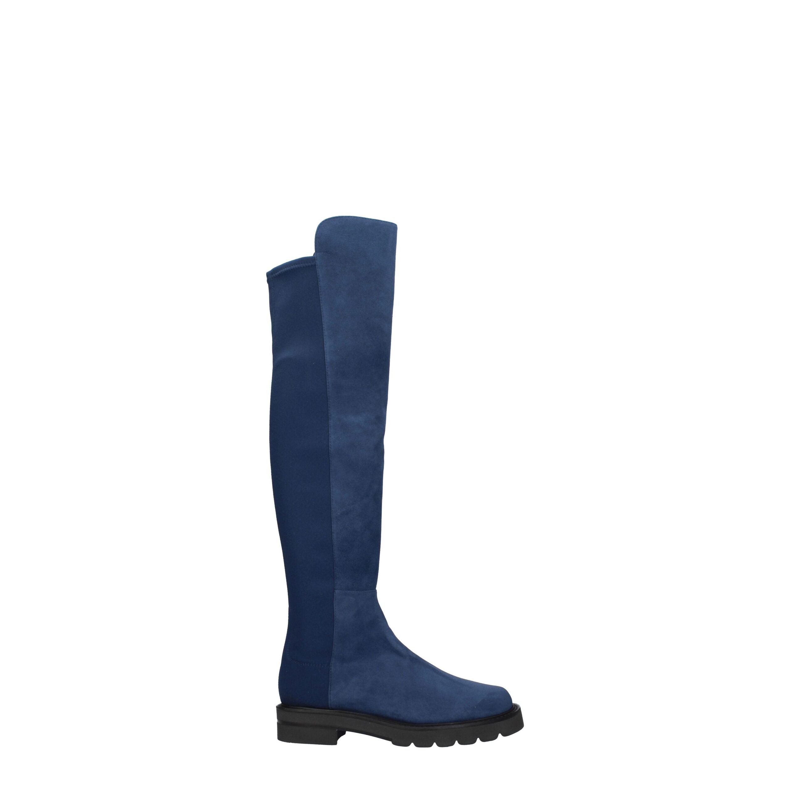 Stuart Weitzman Blue Leather Boot